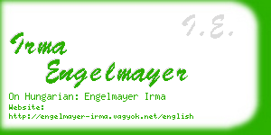 irma engelmayer business card